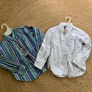 Ralph Lauren L/S Button-downs, Set/2, 4T